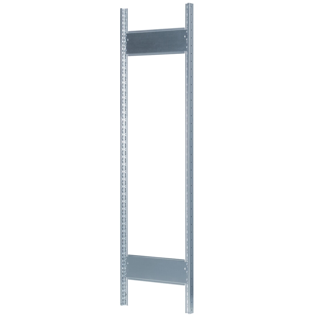 Rám s profily T MULTIplus pro policový regál SCHULTE, pozinkované, předem montovaný, 2 příčky k zajištění hloubky rámu, VxH 2000 x 500 mm Obrázek produktu: Rám s profily T MULTIplus pro policový regál SCHULTE, pozinkované, předem montovaný, 2 příčky k zajištění hloubky rámu, VxH 2000 x 500 mm