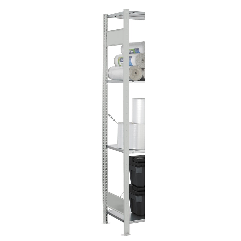 Rám s profily T MULTIplus pro policový regál SCHULTE, světle modrá, předem montovaný, 2 příčky k zajištění hloubky rámu, VxH 2000 x 500 mm Číslo obrázku produktu 2: Rám s profily T MULTIplus pro policový regál SCHULTE, světle modrá, předem montovaný, 2 příčky k zajištění hloubky rámu, VxH 2000 x 500 mm