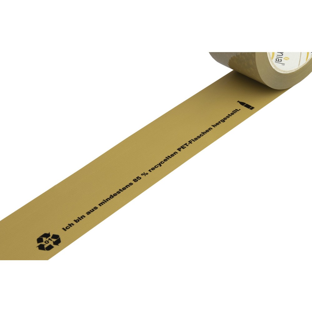 Číslo obrázku produktu 2: Recyklovaná lepicí páska Xenial® PET, 37 µ, Š×D 50 mm × 100 bm, hnědá, 36 ks/balení
