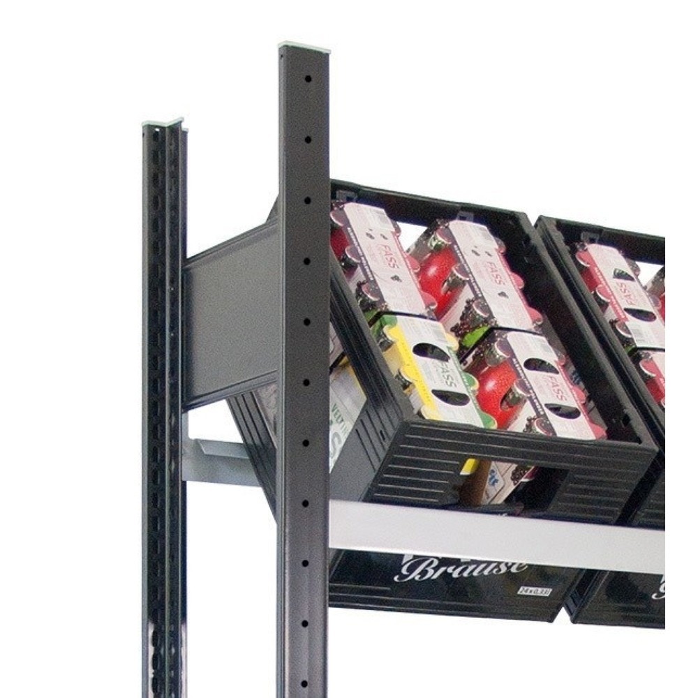 Číslo obrázku produktu 2: Regál na nápojové přepravky SCHULTE, VxŠ 1800 x 820 mm