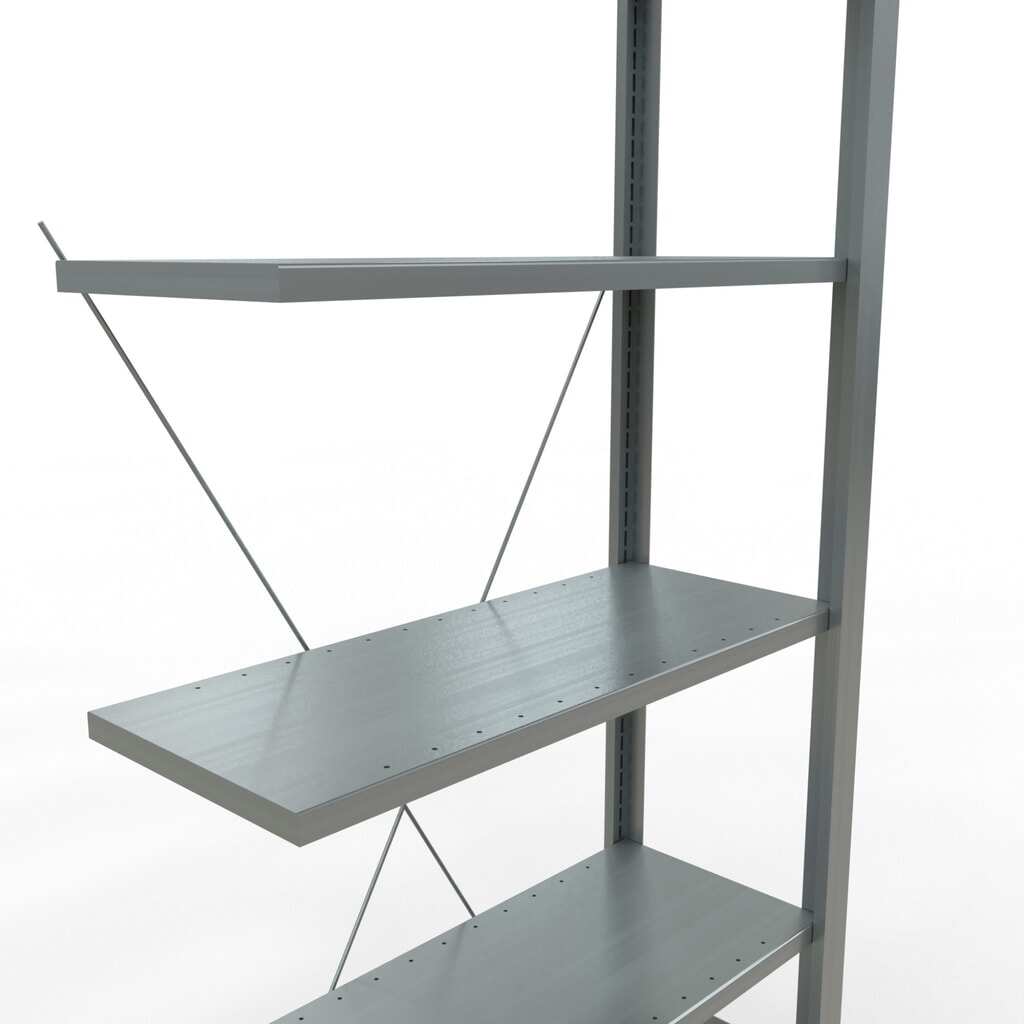 Regál na spisy SCHULTE přídavné pole, jednostranný, bez koncových dorazů, nosnost police 85 kg, VxŠxH 2000 x 750 x 300 mm Číslo obrázku produktu 4: Regál na spisy SCHULTE přídavné pole, jednostranný, bez koncových dorazů, nosnost police 85 kg, VxŠxH 2000 x 750 x 300 mm