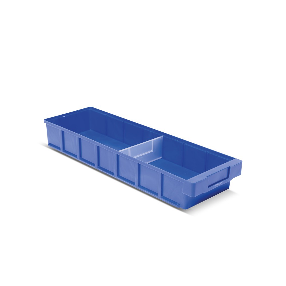 Číslo obrázku produktu 1: Regálové boxy bez průzoru, ŠxH 186 x 600 mm, modrá
