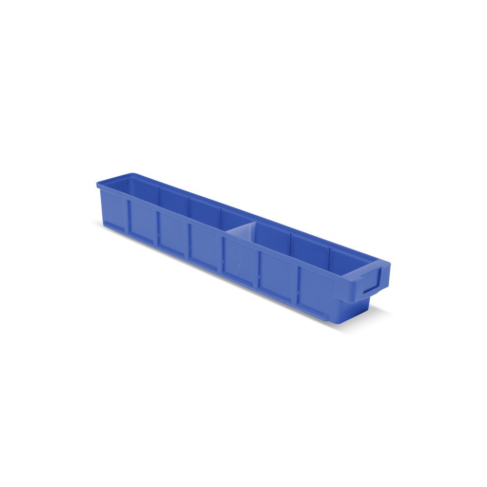 Číslo obrázku produktu 1: Regálové boxy bez průzoru, ŠxH 93 x 600 mm, modrá