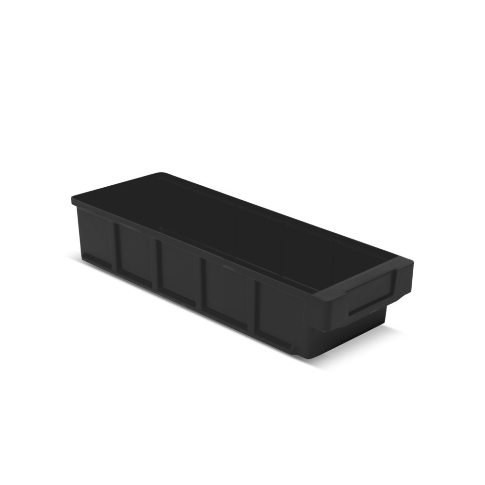 Číslo obrázku produktu 1: Regálové boxy bez průzoru, ŠxH 152 x 400 mm, šedá