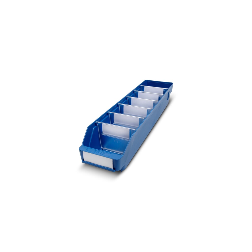 Obrázek produktu: Regálové boxy s průzorem, ŠxH 120 x 500 mm, modrá