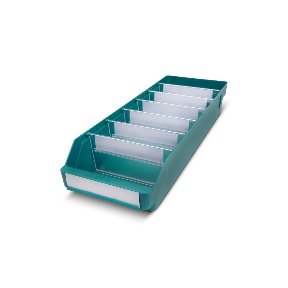Obrázek produktu: Regálové boxy s průzorem, ŠxH 180 x 500 mm, zelená