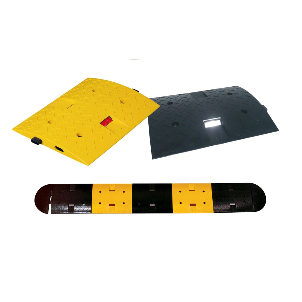Retardér z PP s opláštěním PVC, < 30 km/hod., základní dílec, černá Obrázek produktu: Retardér z PP s opláštěním PVC, < 30 km/hod., základní dílec, černá