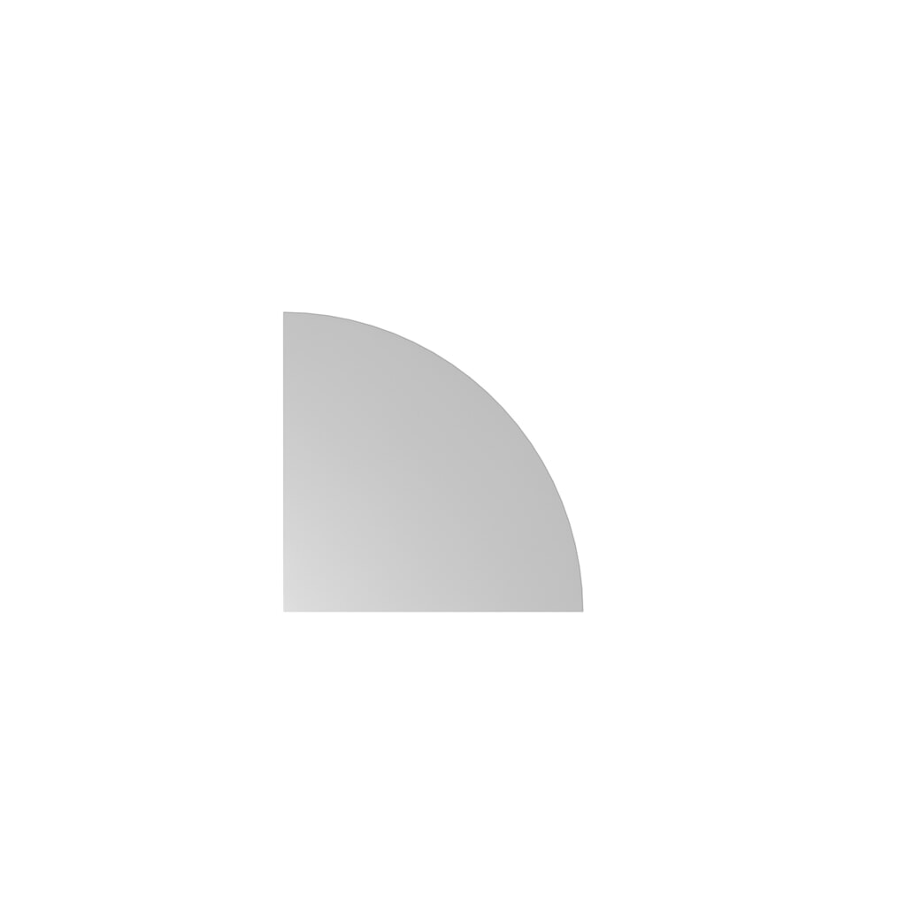 Obrázek produktu: Rohový úhelník Solid, ŠxD 800x800 mm, šedá