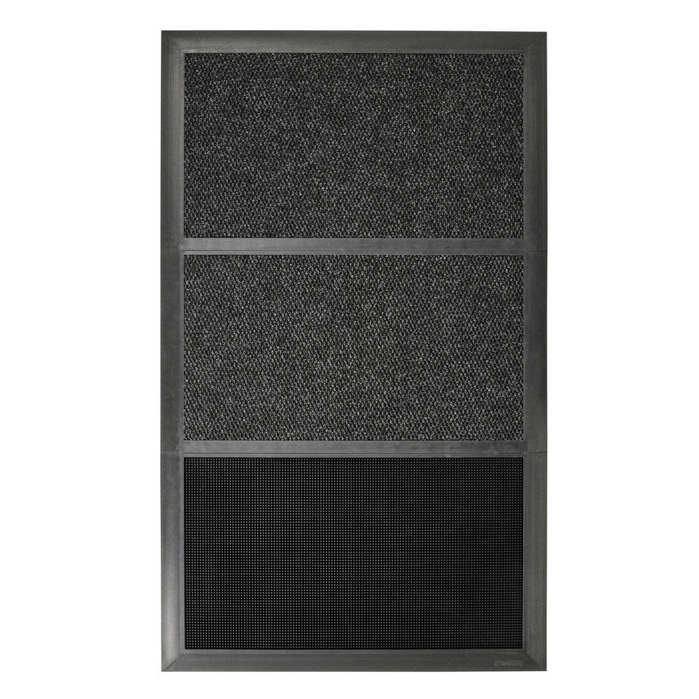 Číslo obrázku produktu 3: Rohož k zachytávání nečistot NoTrax Sani-Master™, dezinfekční, ŠxH 914 x 1525 mm, antracit/černá
