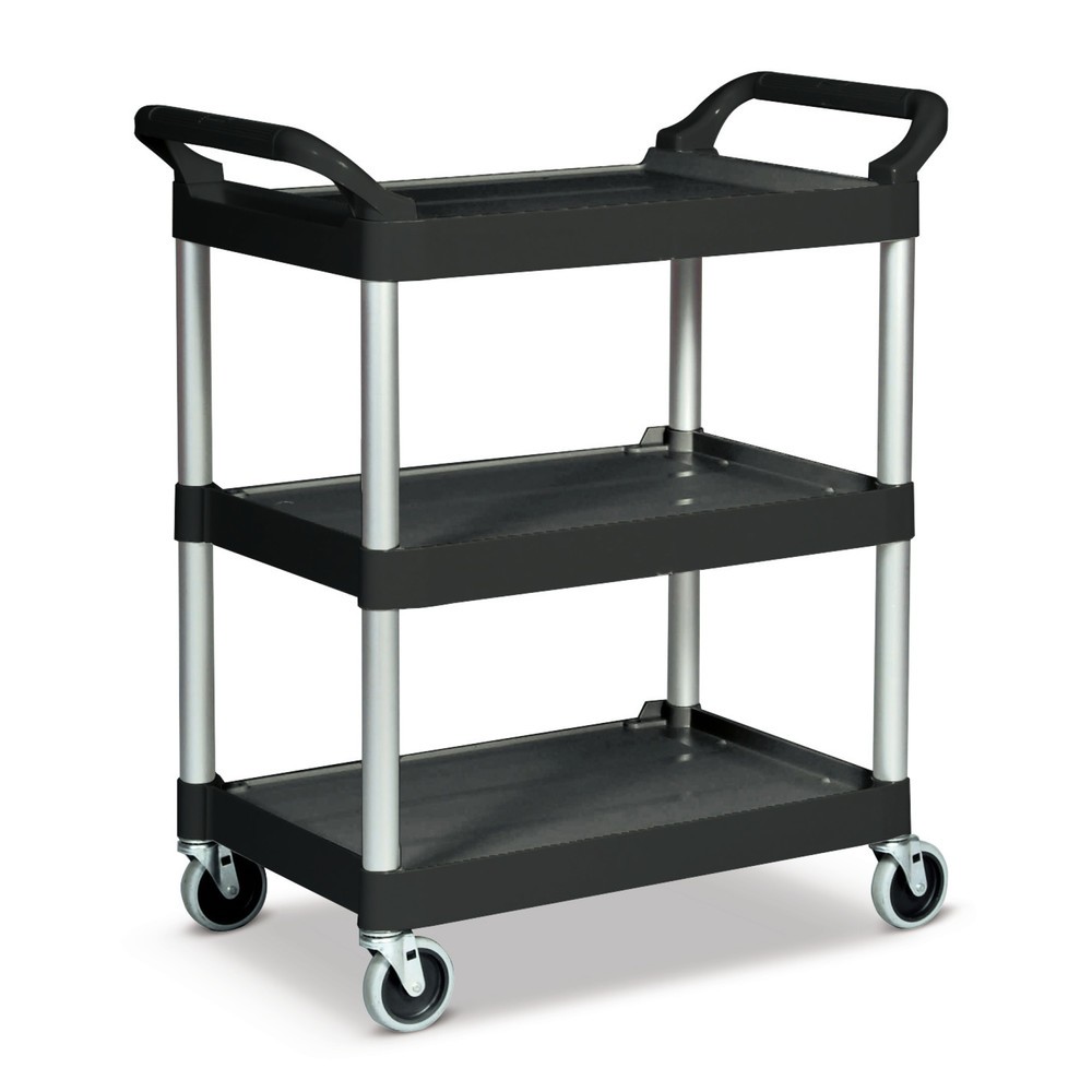 Obrázek produktu: Servírovací přepravní vozík Rubbermaid®, nosnost 90 kg, černý