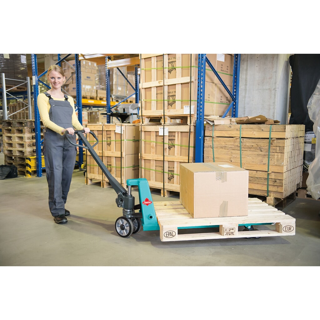 Číslo obrázku produktu 16: Ruční paletový vozík Ameise® PTM 2.5 s rychlým zdvihem, nosnost 2500 kg, délka vidlí 1150 mm, plná pryž/polyuretan, tandemová kolečka