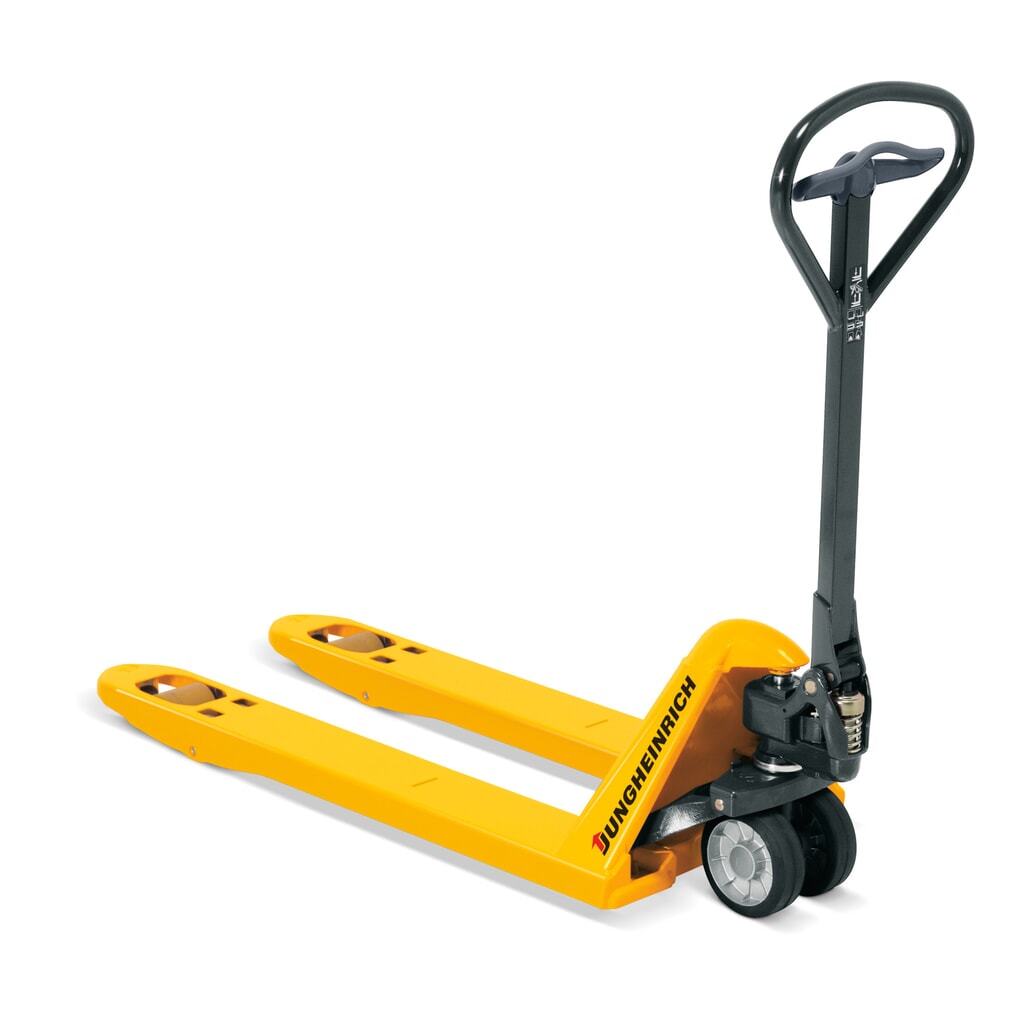 Obrázek produktu: Ruční paletový vozík Jungheinrich AM 22, nosnost 2200 kg, délka vidlí 1150 mm, polyuretan, tandemová kolečka