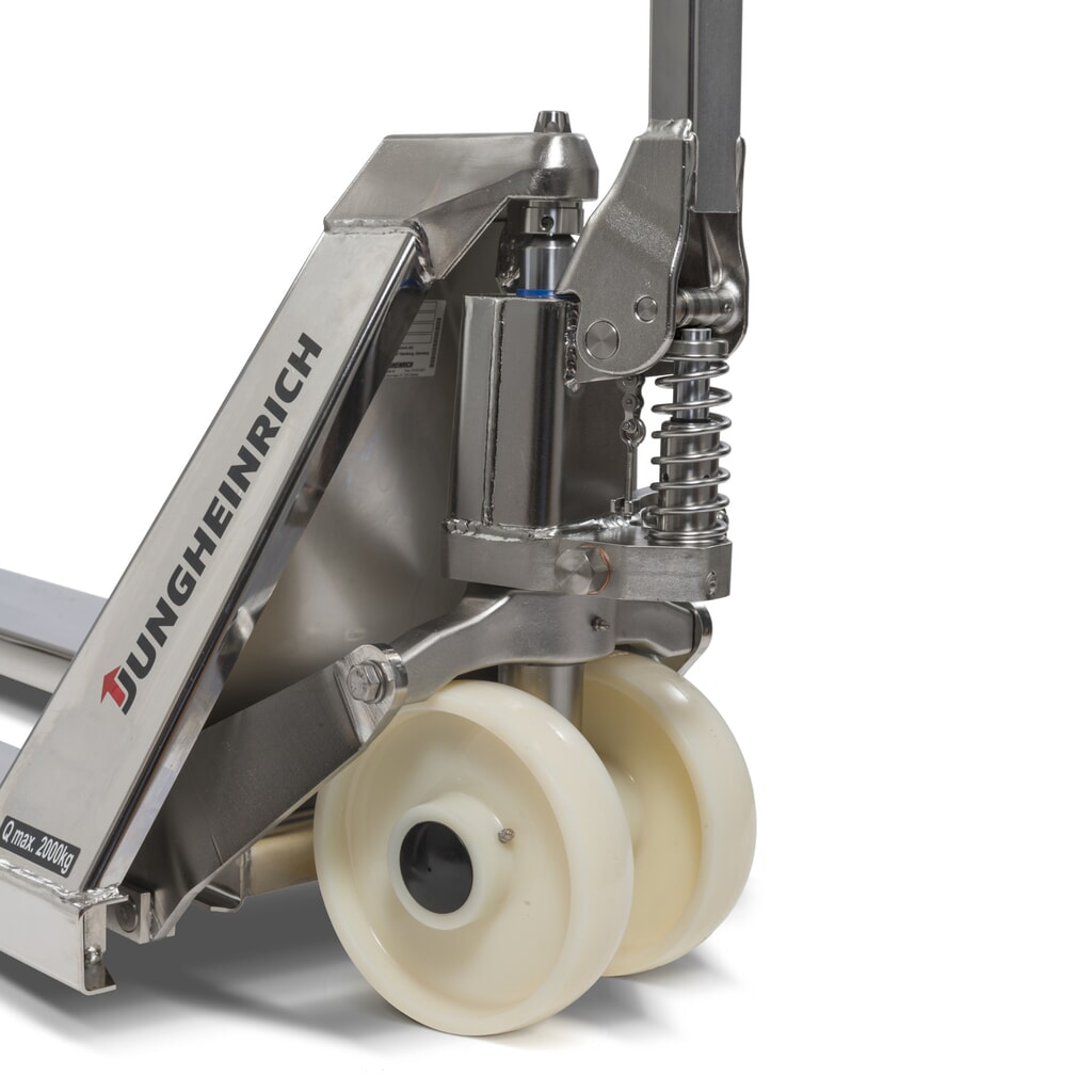 Číslo obrázku produktu 3: Ruční paletový vozík z nerezové oceli Jungheinrich AM I20, nosnost 2000 kg, délka vidlí 1220 mm, nylon