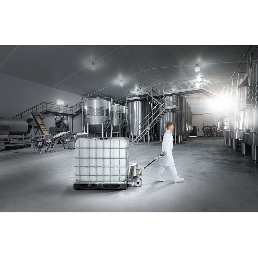 Číslo obrázku produktu 7: Ruční paletový vozík z nerezové oceli Jungheinrich AM I20, nosnost 2000 kg, délka vidlí 1220 mm, nylon