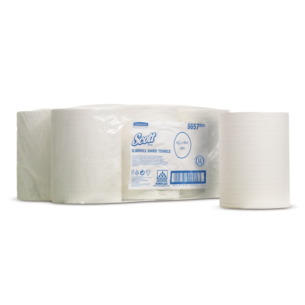 Ruční ručníky SCOTT® pro dávkovač SLIMROLL Obrázek produktu: Ruční ručníky SCOTT® pro dávkovač SLIMROLL