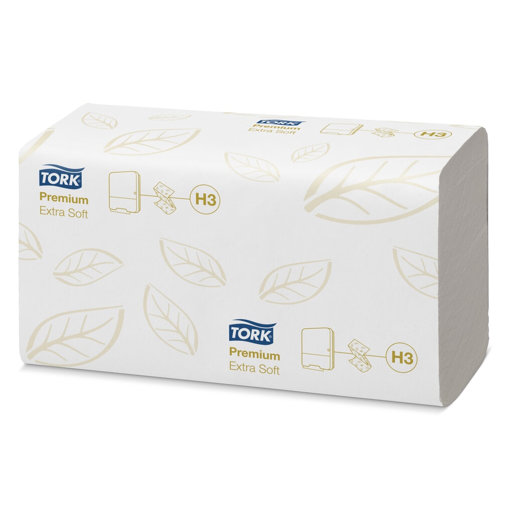 Ruční ručníky TORK® Premium, Zigzag Fold, 3 000 ručníků, bílé Obrázek produktu: Ruční ručníky TORK® Premium, Zigzag Fold, 3 000 ručníků, bílé