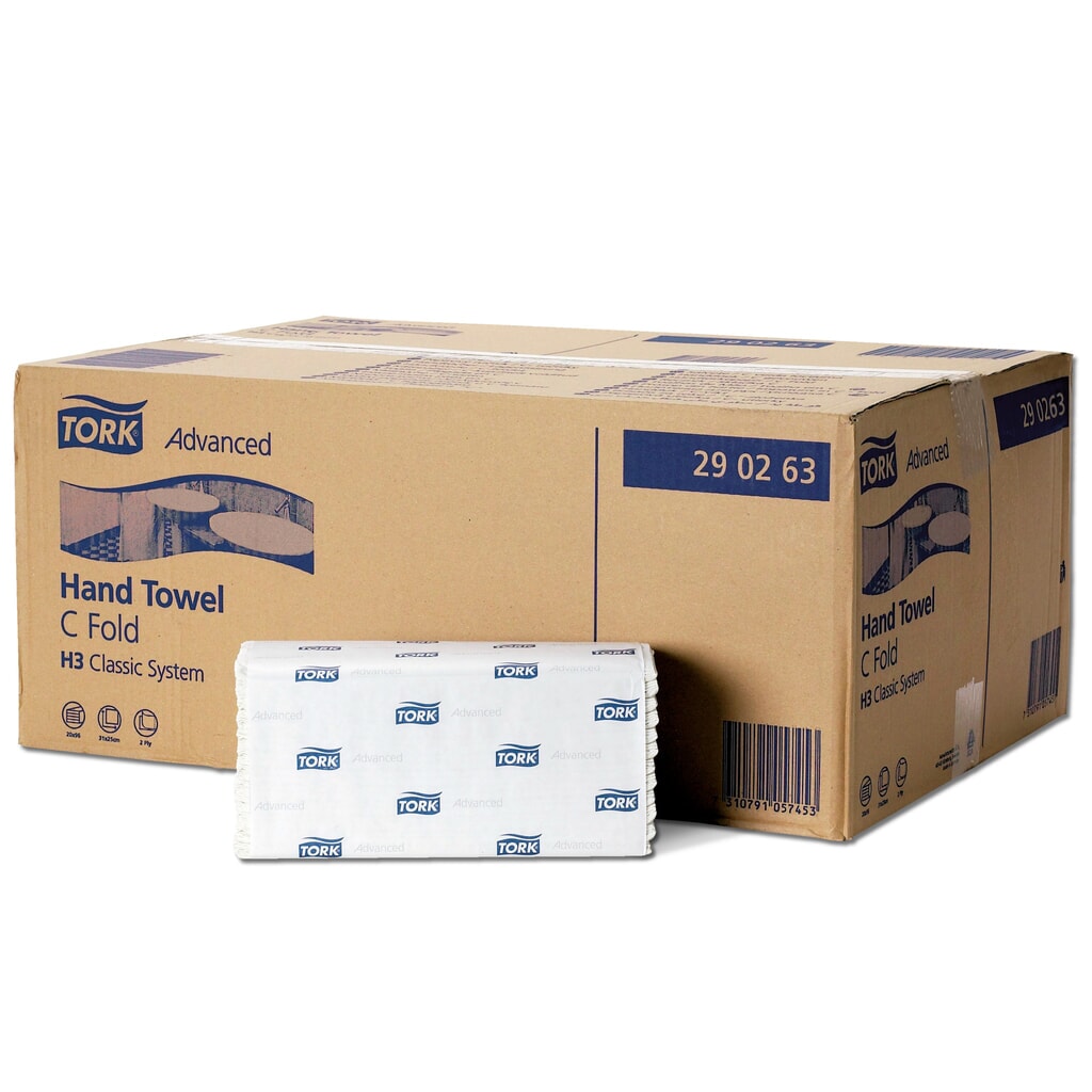 Ruční ručníky TORK® Advanced, Layered Fold, 2,560 ručníky, bílé Obrázek produktu: Ruční ručníky TORK® Advanced, Layered Fold, 2,560 ručníky, bílé