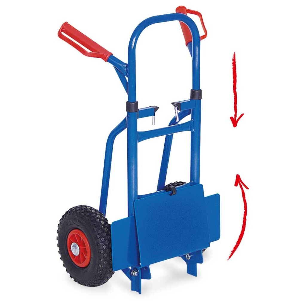Rudl BASIC, skládací, pneumatiky odolné proti defektu, nosnost 150 kg, lopata š×h 270 × 200 mm Číslo obrázku produktu 3: Rudl BASIC, skládací, pneumatiky odolné proti defektu, nosnost 150 kg, lopata š×h 270 × 200 mm