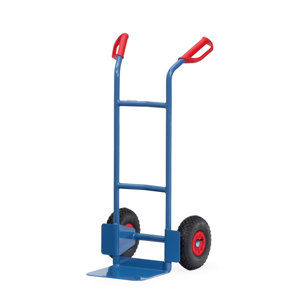 Stohovací vozík fetra®, výška 1 150 mm, nosnost 200 kg, lopata ŠxH 320 x 250 mm, jednoduchý, vzduchové pneumatiky Obrázek produktu: Stohovací vozík fetra®, výška 1 150 mm, nosnost 200 kg, lopata ŠxH 320 x 250 mm, jednoduchý, vzduchové pneumatiky