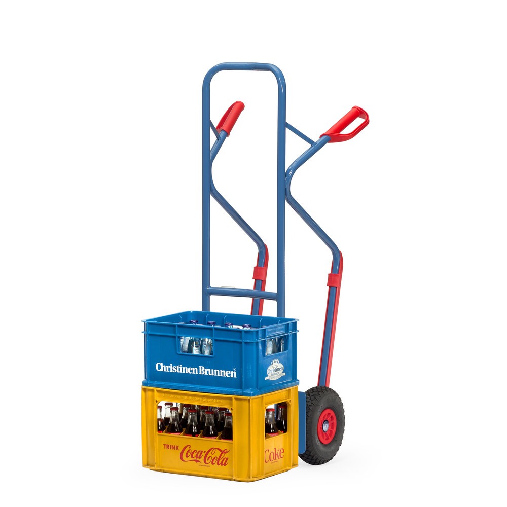 Číslo obrázku produktu 3: Rudl fetra®, nosnost 300 kg, ložná plocha lopaty ŠxH 320 x 250 mm, s ližinami, pneumatiky PU
