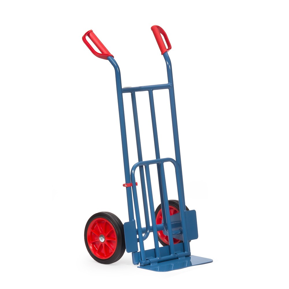 Číslo obrázku produktu 3: Rudl na balíky fetra® se sklopnou lopatou, nosnost 250 kg, ložná plocha lopaty ŠxH 400 x 150 mm, kolečka z plné gumy