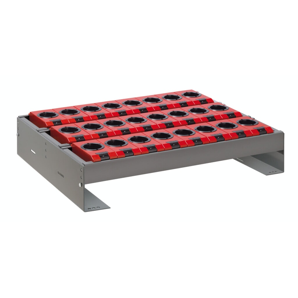 Sada držáků nástrojů LISTA 36x27E, (ŠxHxV) 588x447x82-162 mm, typ ISO-SK 50, 15 držáků Obrázek produktu: Sada držáků nástrojů LISTA 36x27E, (ŠxHxV) 588x447x82-162 mm, typ ISO-SK 50, 15 držáků