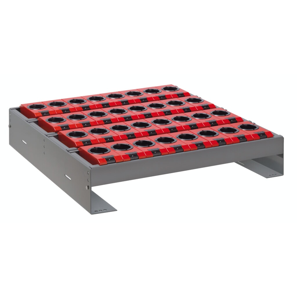 Sada držáků nástrojů LISTA 36x36E, (ŠxHxV) 588x596x82-162 mm, typ ISO-SK 50, 20 držáků Obrázek produktu: Sada držáků nástrojů LISTA 36x36E, (ŠxHxV) 588x596x82-162 mm, typ ISO-SK 50, 20 držáků