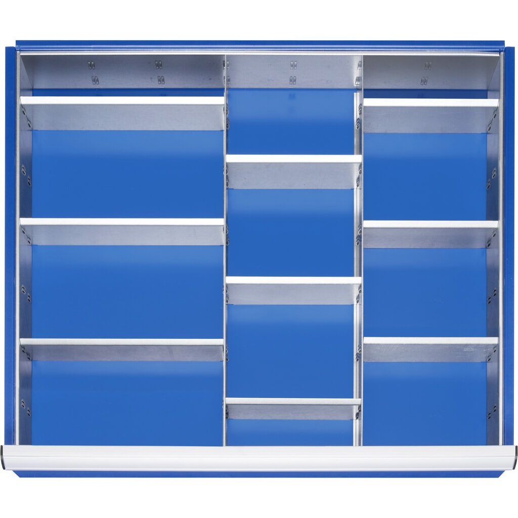 Sada přepážek RAU do zásuvek, V׊×H 47 × 680 × 560 mm, sada rastrových přepážek 4 ks, velikost XL, pro výšku čela 60-90 mm Obrázek produktu: Sada přepážek RAU do zásuvek, V׊×H 47 × 680 × 560 mm, sada rastrových přepážek 4 ks, velikost XL, pro výšku čela 60-90 mm