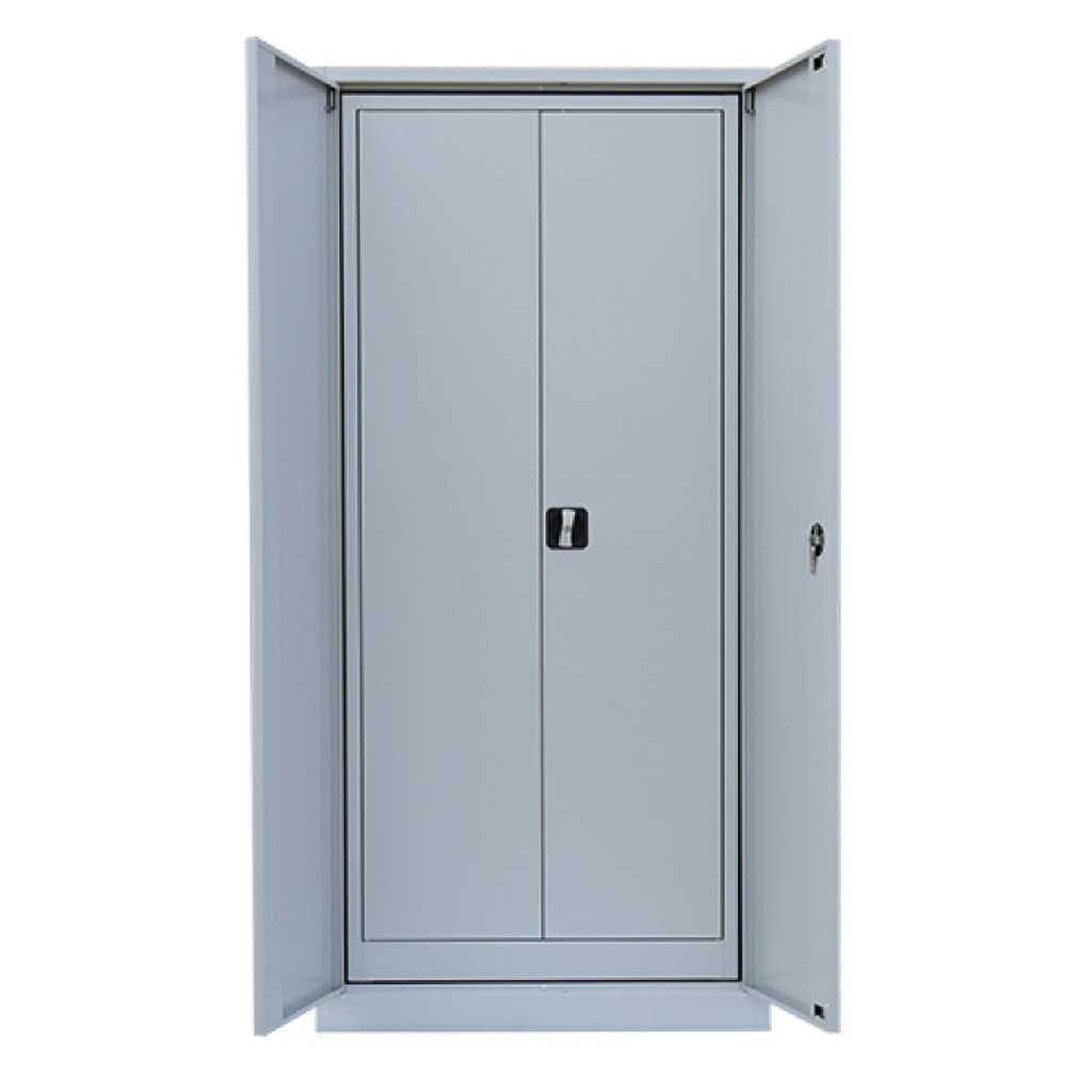 Obrázek produktu: Sada skříněk s křídlovými dveřmi HEMMDAL HFS-1, 4,5 + 5 výšek pořadače, VxŠxH 1800 x 800 x 380 mm + 1950 x 920 x 420 mm, pozinkované police