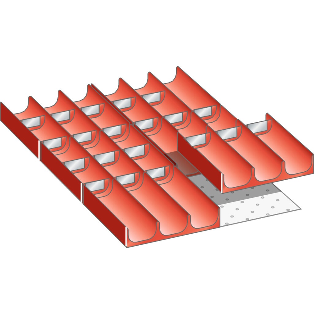 Sada zásobníků LISTA 18x27E, (ŠxHxVV) 306x459x50 mm, 26 ks Obrázek produktu: Sada zásobníků LISTA 18x27E, (ŠxHxVV) 306x459x50 mm, 26 ks