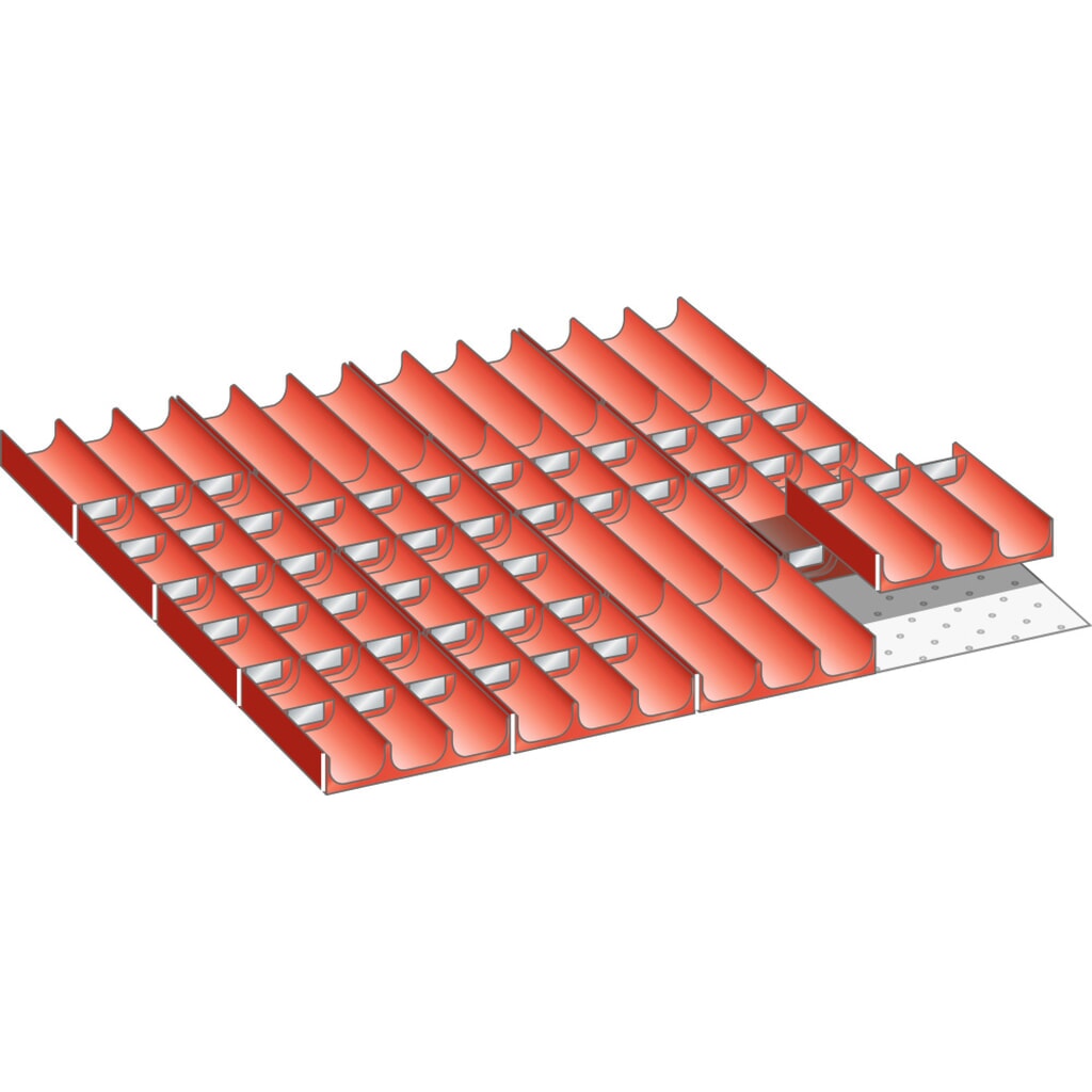 Sada zásobníků LISTA 36x36E, (ŠxHxVV) 612x612x50 mm, 76 ks Obrázek produktu: Sada zásobníků LISTA 36x36E, (ŠxHxVV) 612x612x50 mm, 76 ks