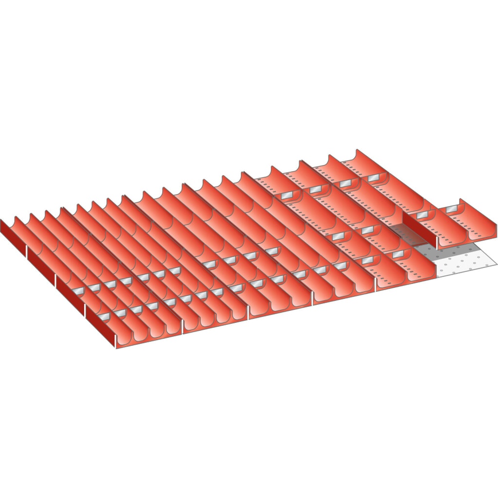 Sada zásobníků LISTA 54x36E, (ŠxHxVV) 918x612x50 mm, 64 ks Obrázek produktu: Sada zásobníků LISTA 54x36E, (ŠxHxVV) 918x612x50 mm, 64 ks