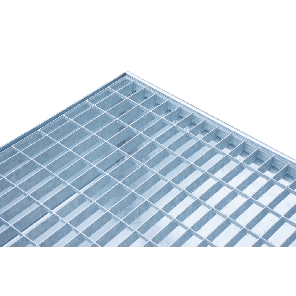 Číslo obrázku produktu 3: Sběrná vana Steinbock®, 4x 200 l, VxŠxH 285 x 1200 x 1200 mm, vč. mřížového roštu, žárově pozinkované