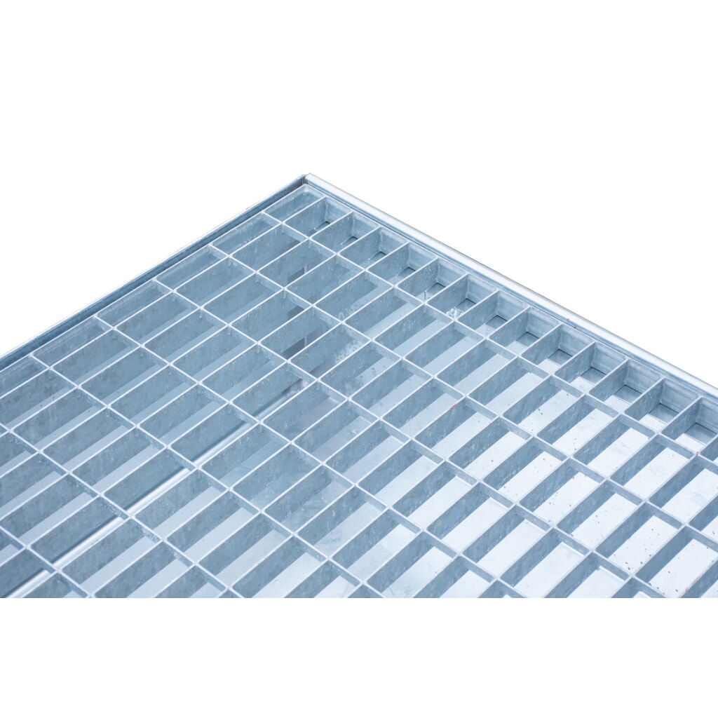 Steinbock® sběrná vana, 4 x 200 l, VxŠxH 285 x 1 200 x 1 200 mm, včetně mřížového roštu, žárově pozinkovaná. Číslo obrázku produktu 3: Steinbock® sběrná vana, 4 x 200 l, VxŠxH 285 x 1 200 x 1 200 mm, včetně mřížového roštu, žárově pozinkovaná.