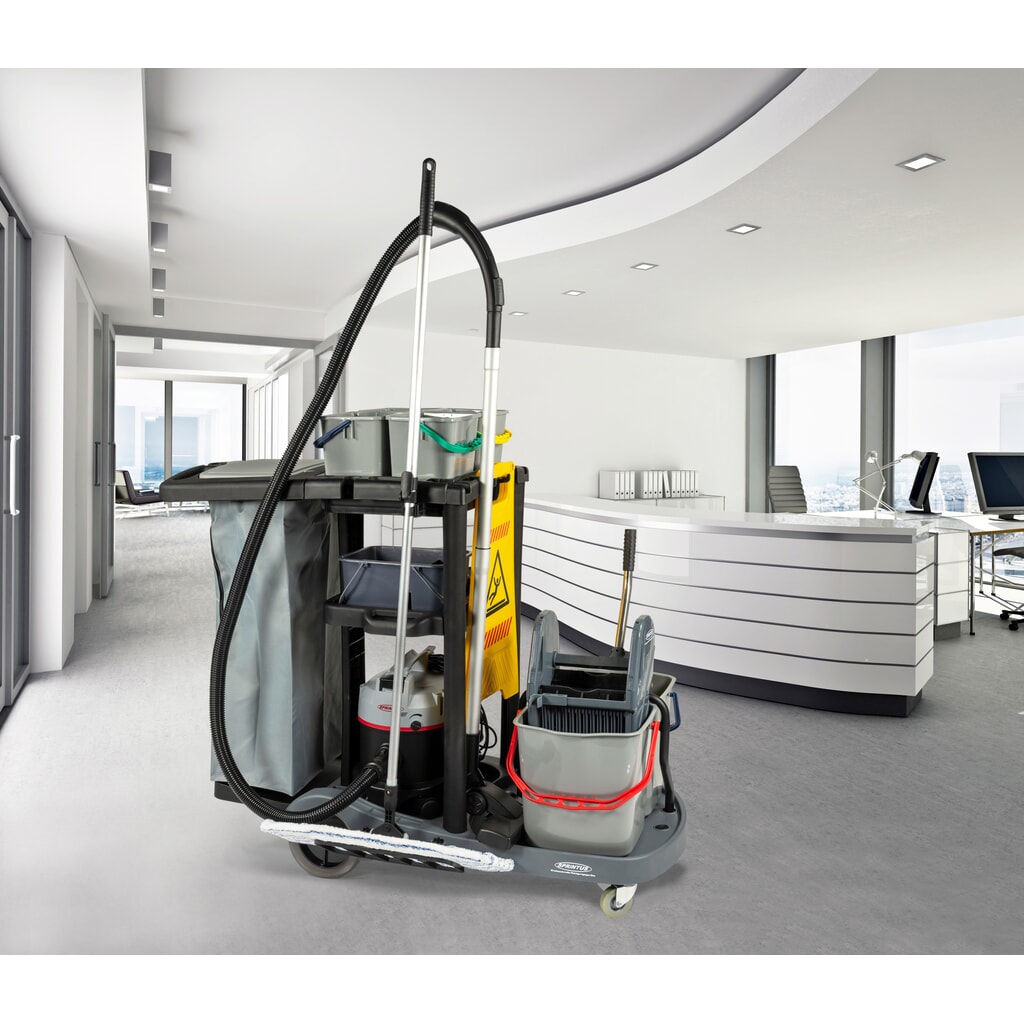Sada servisního vozíku SPRiNTUS 2, kbelík 2x 17 litrů + 4x 4 litry, vytírací mop s prémiovým mopem 500 mm Číslo obrázku produktu 7: Sada servisního vozíku SPRiNTUS 2, kbelík 2x 17 litrů + 4x 4 litry, vytírací mop s prémiovým mopem 500 mm