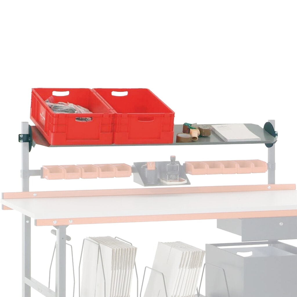 Šikmá police pro Rocholz balicí stůl, sklopná, Š x H 1630 x 450 mm Obrázek produktu: Šikmá police pro Rocholz balicí stůl, sklopná, Š x H 1630 x 450 mm