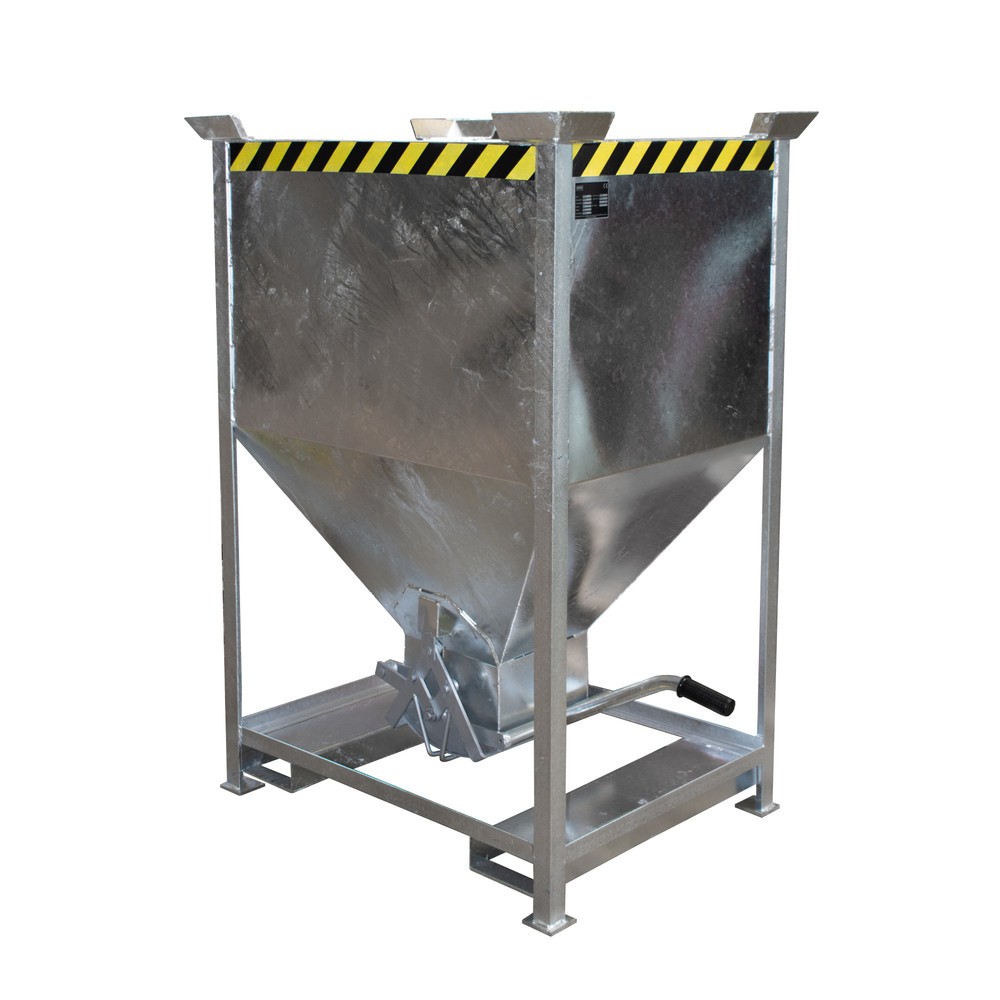 Číslo obrázku produktu 1: Bauer® Silo, s nůžkovým uzávěrem + vidlicové kapsy, pozinkované, objem 0,6 m³