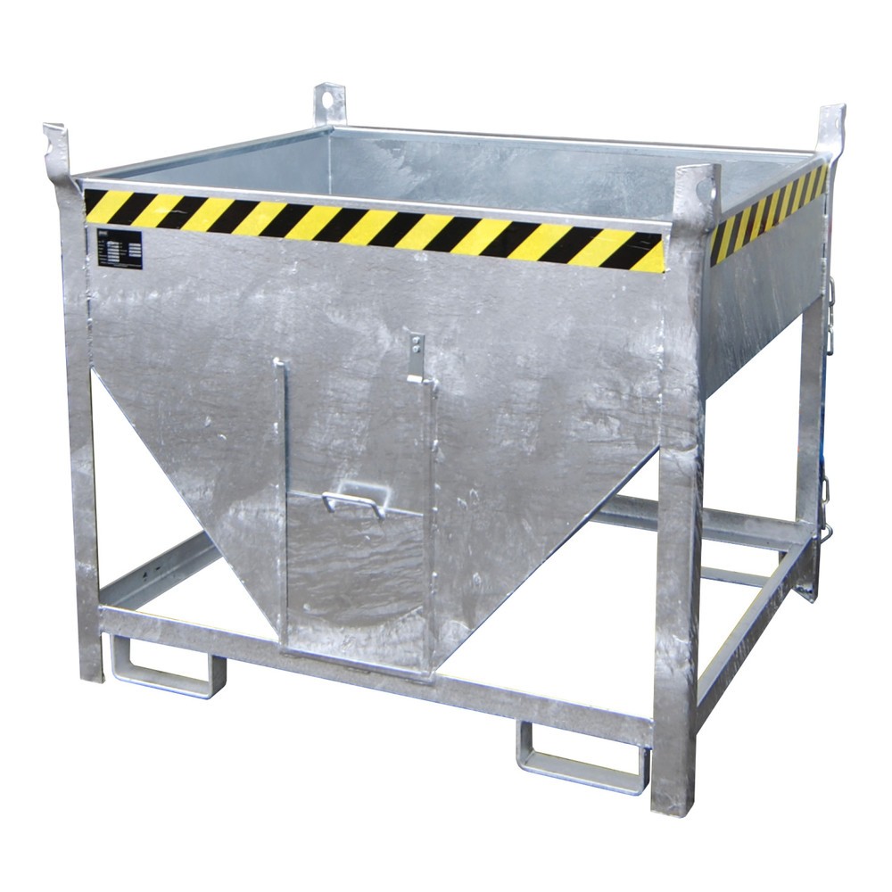 Číslo obrázku produktu 1: Silo Bauer® s posuvným uzávěrem, pozinkované provedení, nosnost 750 kg, objem 0,5 m³