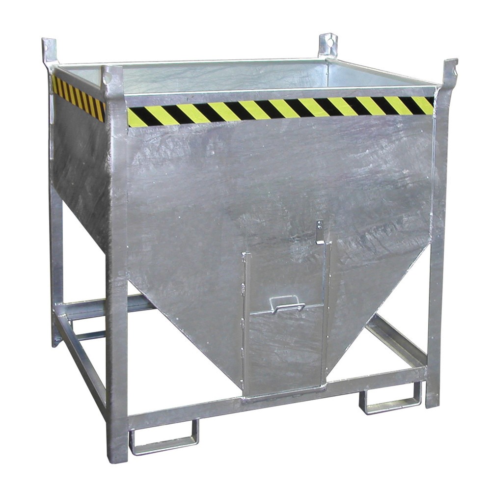 Číslo obrázku produktu 1: Silo Bauer® s posuvným uzávěrem, pozinkované provedení, nosnost 1 000 kg, objem 0,75 m³
