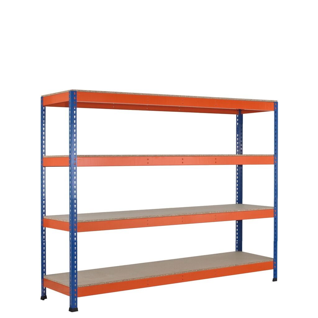 Obrázek produktu: Široký regál SCHULTE, s dřevotřískovými deskami, základní pole, VxŠxH 1 981 x 1 536 x 469 mm