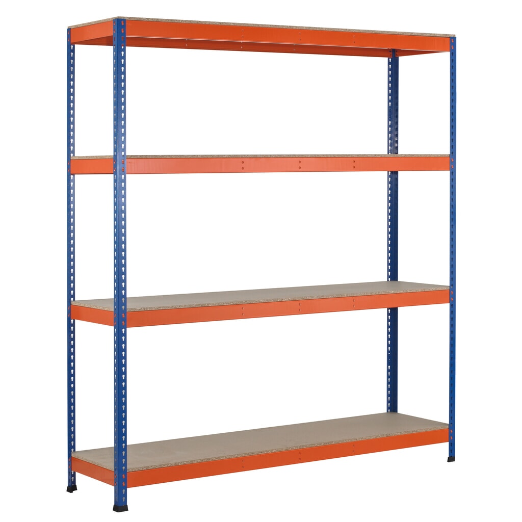 Široký regál SCHULTE, s dřevotřískovými deskami, základní pole, VxŠxH 3 048 x 1 536 x 469 mm Obrázek produktu: Široký regál SCHULTE, s dřevotřískovými deskami, základní pole, VxŠxH 3 048 x 1 536 x 469 mm