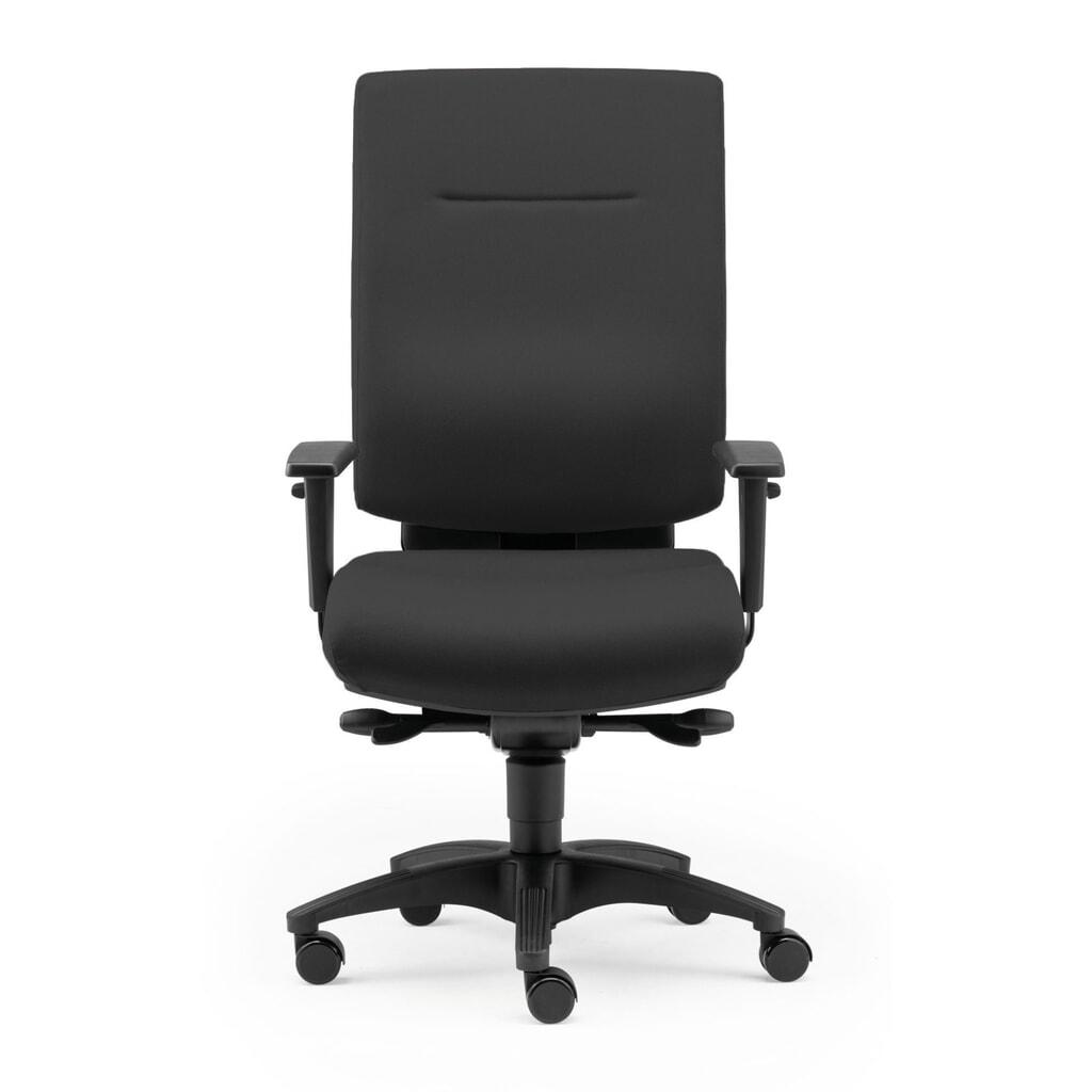 Kancelářská židle s ochranou plotének SITWELL STEIFENSAND MyChair, extra široká, s kolečky na koberec, polyester, nosnost 150 kg Obrázek produktu: Kancelářská židle s ochranou plotének SITWELL STEIFENSAND MyChair, extra široká, s kolečky na koberec, polyester, nosnost 150 kg