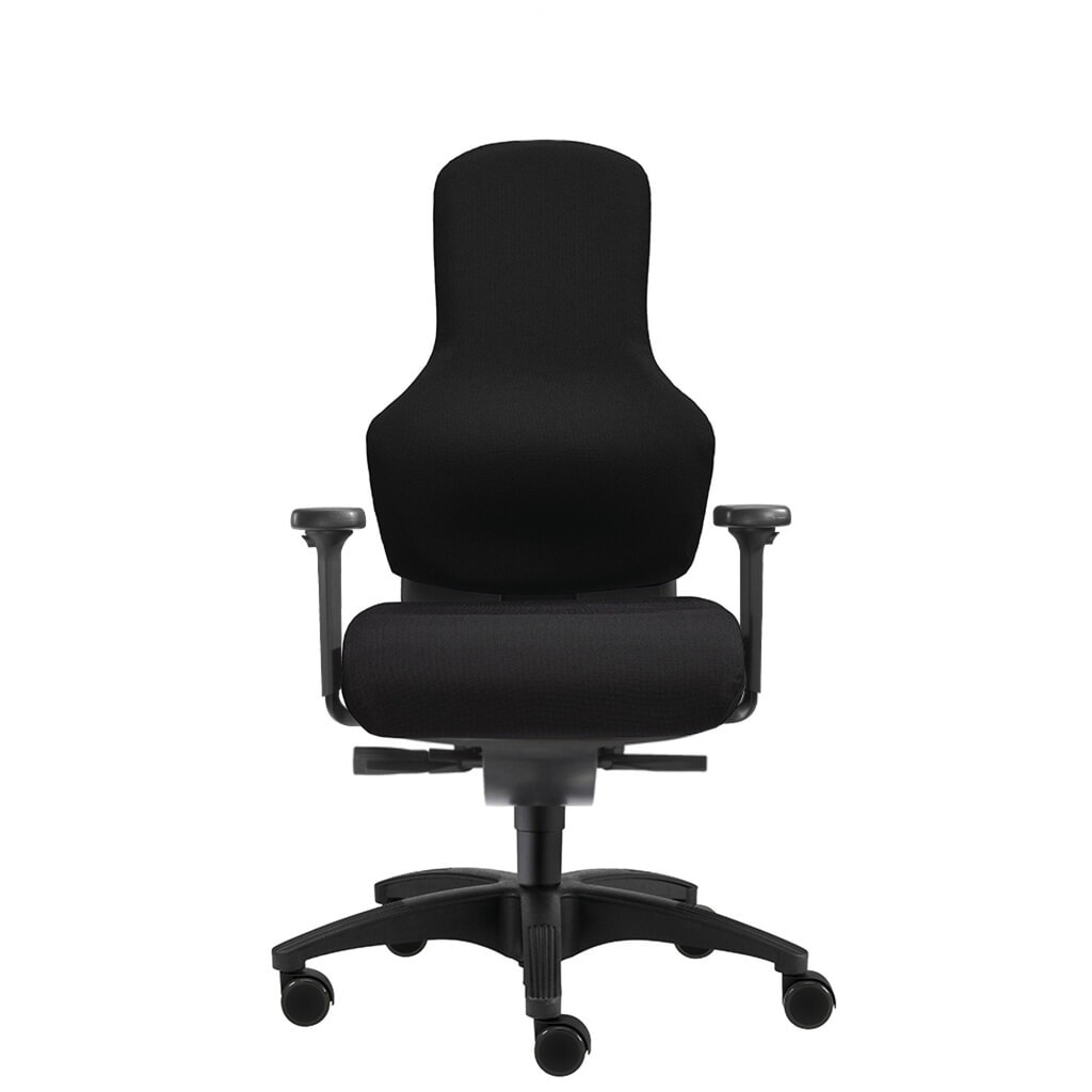 Obrázek produktu: Kancelářská židle s ochranou plotének SITWELL STEIFENSAND Ortholetic, opěradlo volné v oblasti křížové páteře, kolečka na koberec, polyester, nosnost 120 kg
