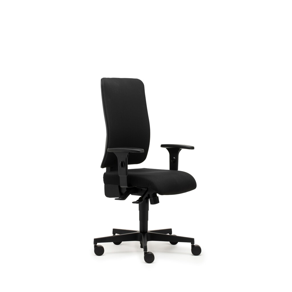 Číslo obrázku produktu 3: Kancelářská židle SITWELL STEIFENSAND s rovným čalouněním, synchronní mechanika, výškově nastavitelná područka, látkové opěradlo