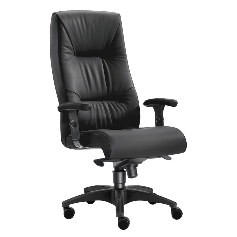 Obrázek produktu: Kancelářská židle SITWELL STEIFENSAND Turbo XL, odolná, extra vysoké opěradlo, nosností 150 kg, kůže