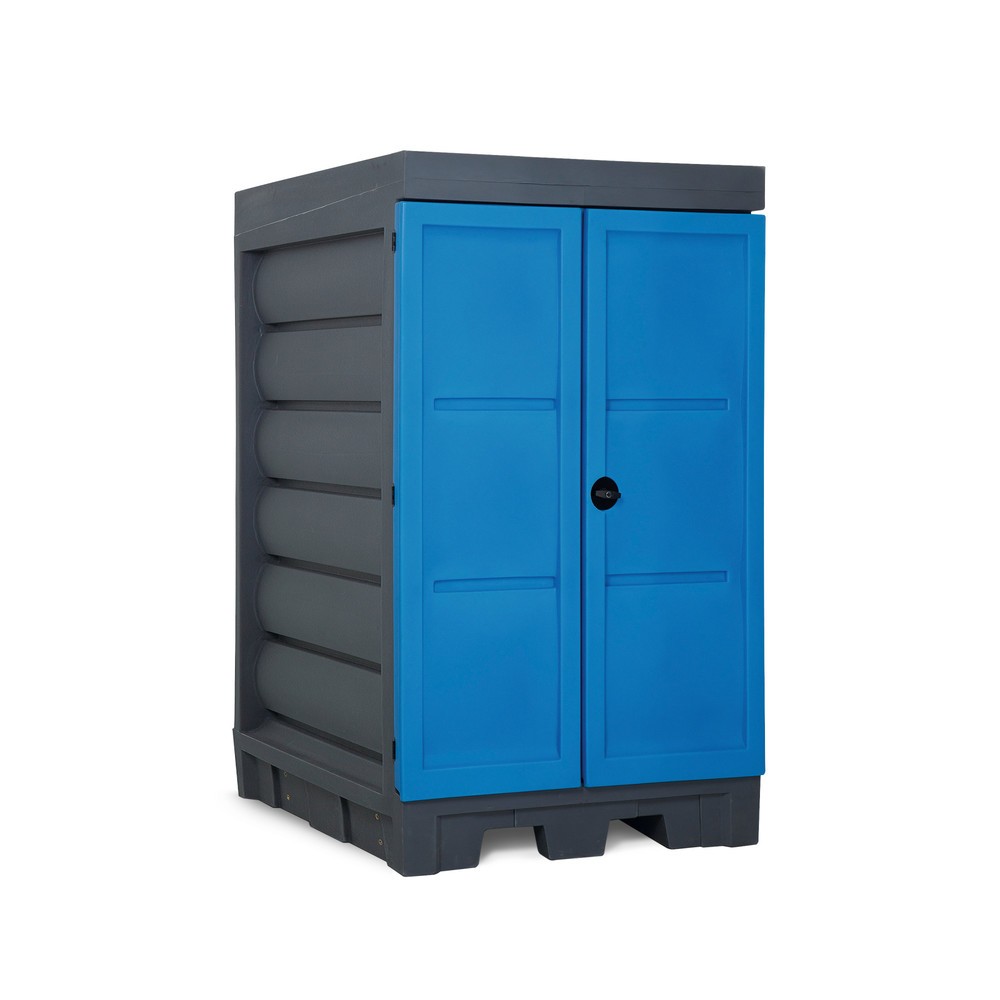 Číslo obrázku produktu 1: Sklad nebezpečných látek z PE, VxŠxH 1980 x 1140 x 1480 mm, 2x 200 l
