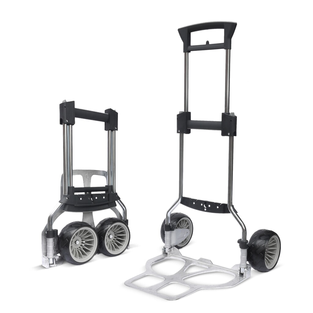 Skládací rudl RuXXac®-cart Cross, nosnost 100 kg, ložná plocha ŠxH 480 x 410 mm Obrázek produktu: Skládací rudl RuXXac®-cart Cross, nosnost 100 kg, ložná plocha ŠxH 480 x 410 mm