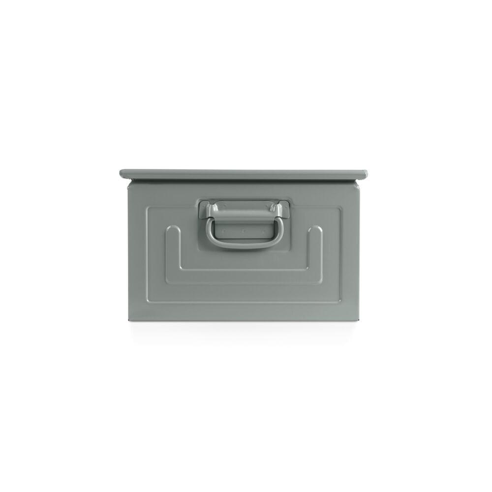 Číslo obrázku produktu 2: Skladovací box, ocelový plech, VxŠxH 300 x 450 x 520 mm, veverčí šedá, 6 ks/JB