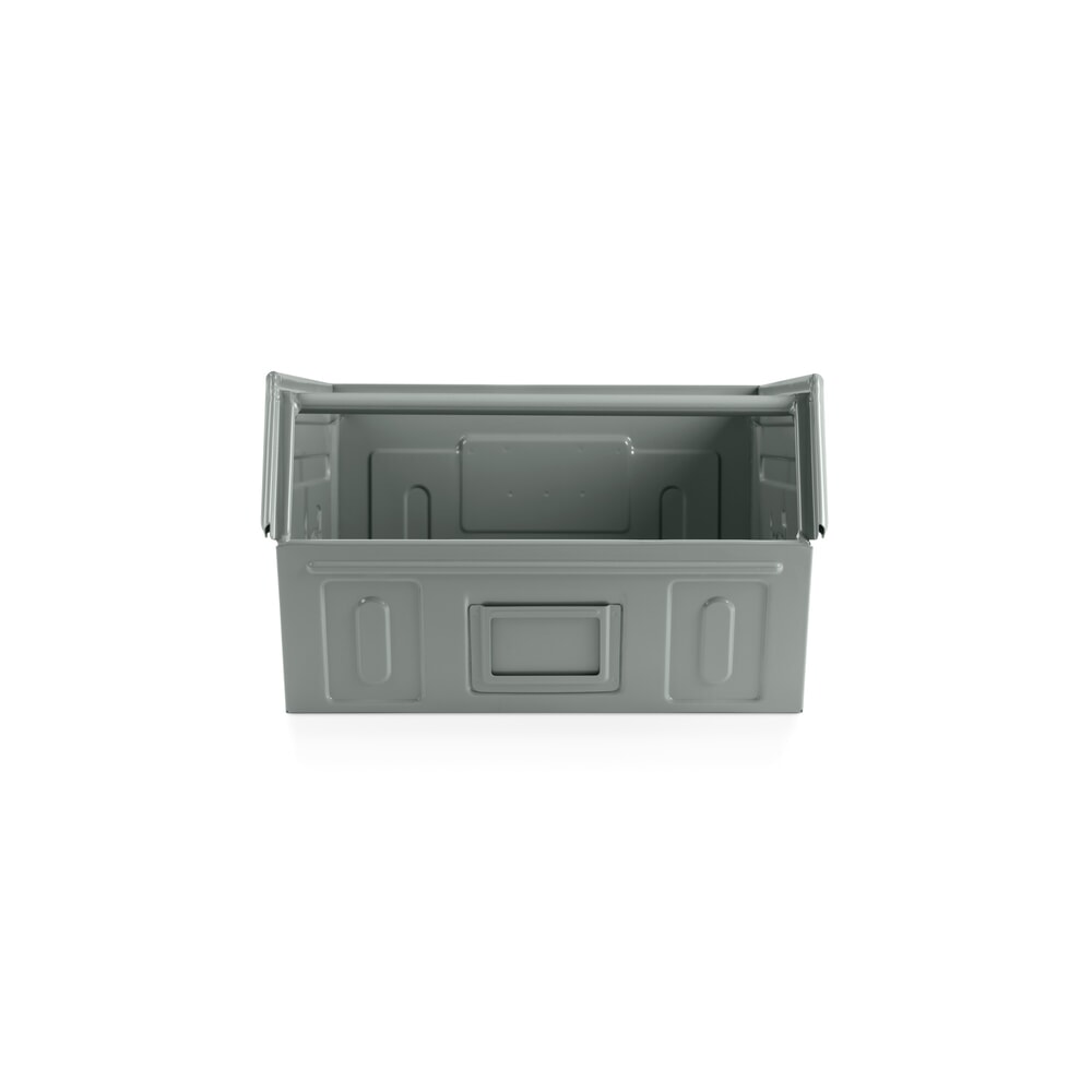 Číslo obrázku produktu 3: Skladovací box, ocelový plech, VxŠxH 300 x 450 x 520 mm, veverčí šedá, 6 ks/JB
