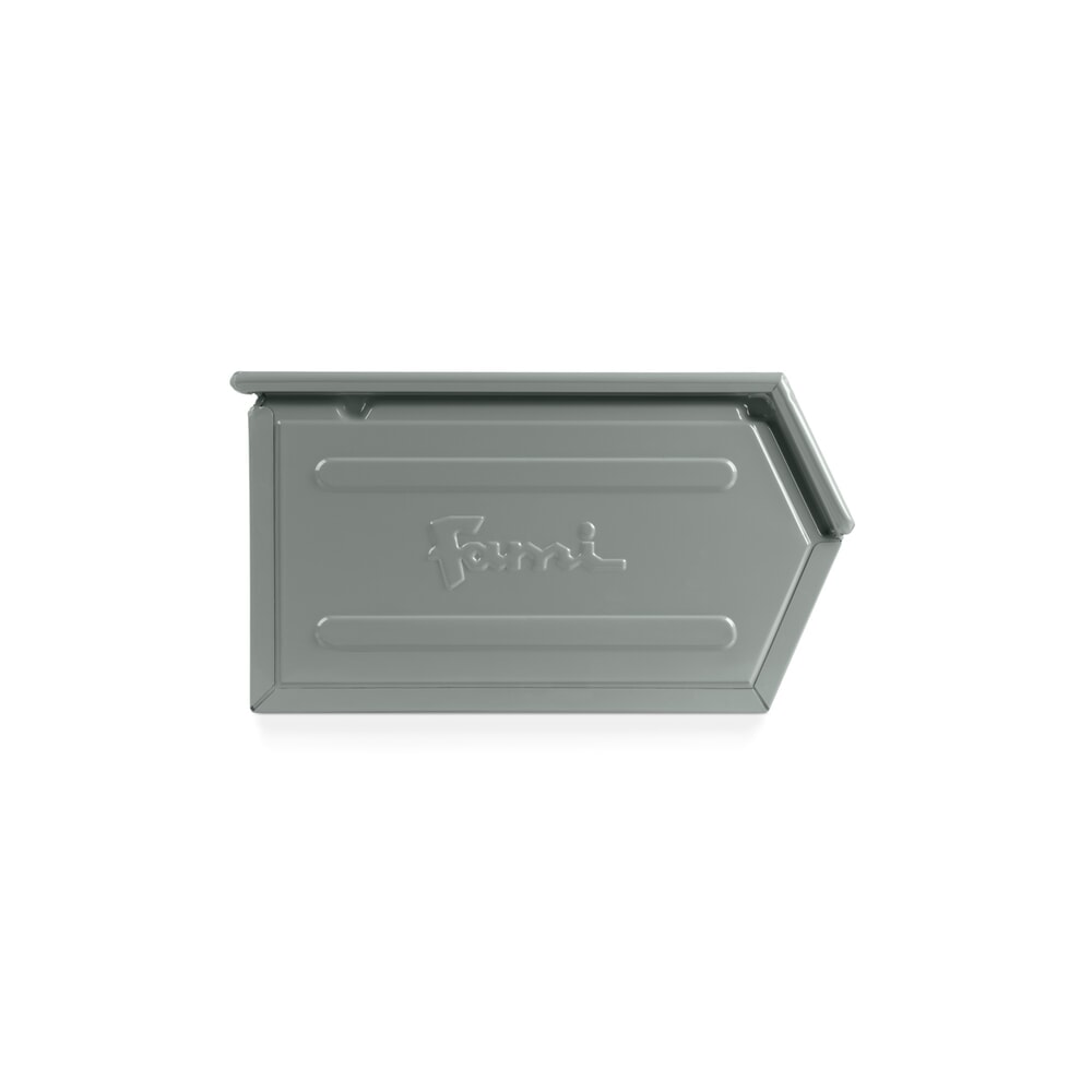 Číslo obrázku produktu 4: Skladovací box, ocelový plech, VxŠxH 300 x 450 x 520 mm, veverčí šedá, 6 ks/JB